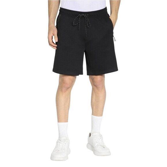 American Eagle Mens Flex Shorts S Black Drawstring Shorts Pocket Sweatshirts - Picture 1 of 9